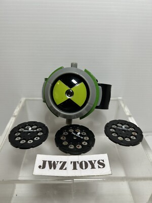 Ben 10 Alien Force Projektor Uhr Bandai 2008 mit 3 Scheiben