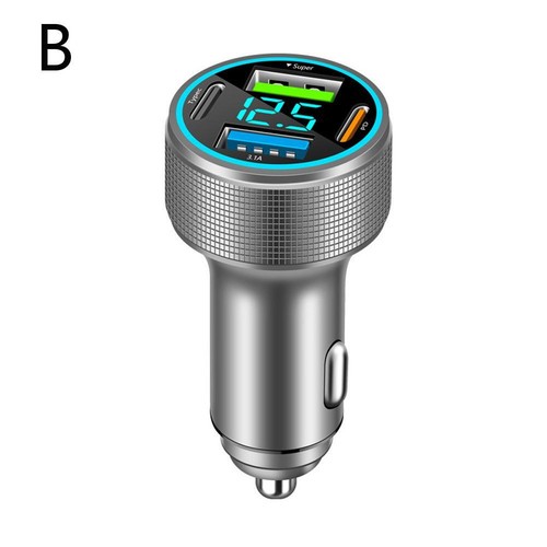 4 Port Car Charger PD 200W Type C USB Adapter NEW - Zdjęcie 15 z 16