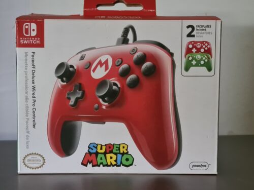 Manette Filaire Nintendo Switch Faceoff Wired Pro Controller Super Mario / Luigi - Photo 1/4