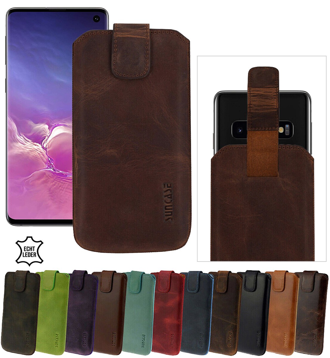 Hülle Handytasche Leder Samsung Galaxy S10 Galaxy S10 Lite Leder - Main Image