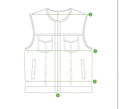 Men’s Biker Vest Hunt Club Leather Diamond Quilted Motorcycle Denim Style Vest - Picture 3 of 4