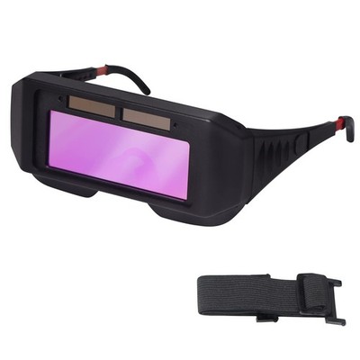T TOVIA LCD Welding Glasses Safety Protective Solar 0.7 x 0.5 month, Clear 