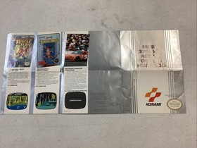 Sky Shark (NES, 1989) CIB Manual Inserts HANG TAB  *tested*