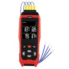 Thermocouple Thermometer 4 Channels Data Logger Portable K Type Thermometer w...