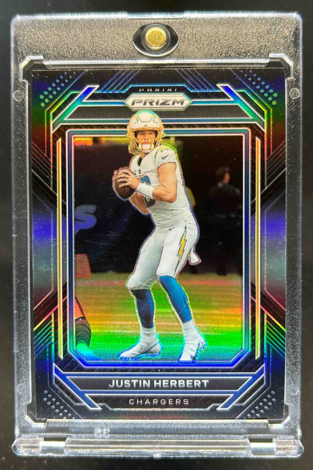 2022 Chronicles Justin Herbert Prizm Black Silver #PB-5 Chargers