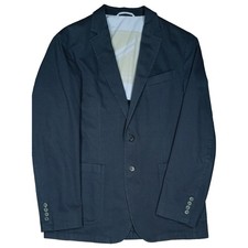 Daniel Hechter Paris 50 L sport coat dark blue men's jacket blazer business soft