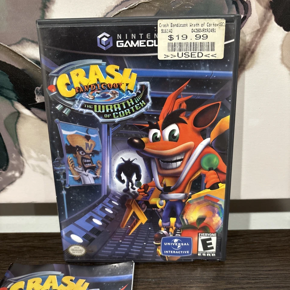 Crash Bandicoot The Wrath of Cortex (Nintendo GameCube, 2002) CIB D - Image 4 of 4