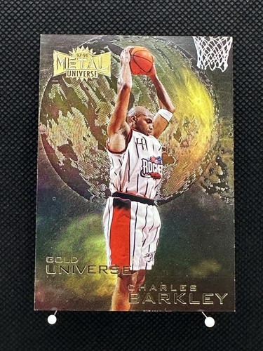 (33) 1997-98 Metal Universe Gold Universe Charles Barkley #10GU Houston Rockets - Picture 1 of 2