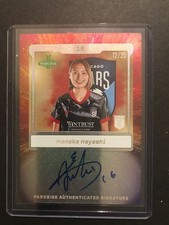 Manaka Hayashi 2025 Parkside Nwsl Volume 2 Rainbow Foil Ssp On-card Auto 1225