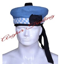 Scottish Military Traditional Kilt Cap - 100 Wool Balmoral Diced Hats For Kilt