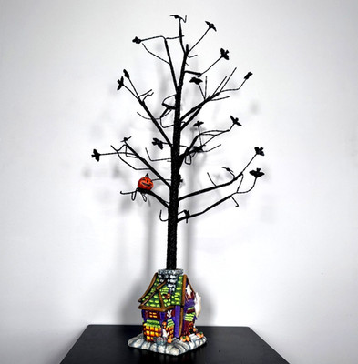 Christopher Radko Howl Manor Halloween Ornament Tree 36  RETIRED