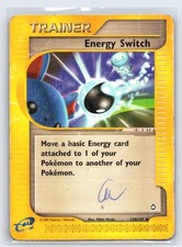 Energy Switch 120/147 Uncommon Aquapolis Pokemon Damaged