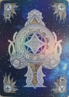 ACE OF SPADES SINGLE SWAP PLAYING CARD " HOLOGRAPHIC SPECIAL # 9 "