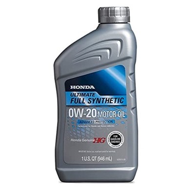 Genuine Honda Full Synthetic Motor Oil 0W20 Automotive 1L Universal Fit