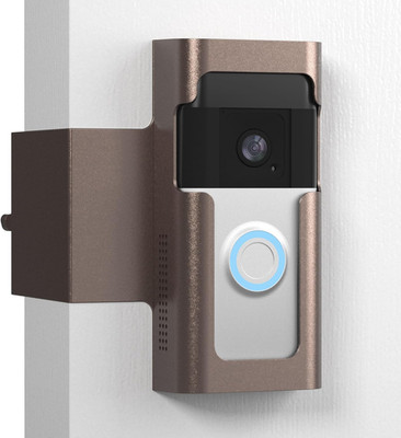 Metal Doorbell Mount for Blink and Ring Cameras - No Drill, Renter Friendly
