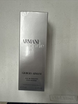 Armani Code Ice by Giorgio Armani EDT 2.5 oz 75 Ml New Sealed Box *2014 Formula*