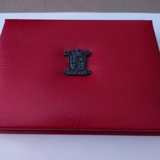  1992 Royal Mint Proof Set In Red Leather Case with Double Dated 50 Pence