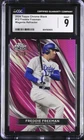 2024 Topps Chrome Black - Freddie Freeman MAGENTA Refractor /10 - CGC 9