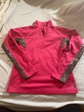 Browning Pink Realtree Camo 14 Zip Pullover Fleece Medium