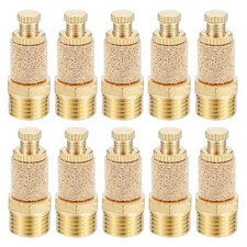 10Pcs Air Pneumatic Mufflers G1/4 Male Top Adjustable Air Flow Speed Controller