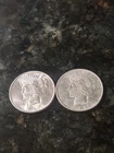 Peace Dollar Lot Of 2. 1922 P And 1923 P. BU. Will Combine Shipping