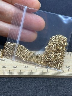 9.2 Grams of 18k Gold Filled Chain for Jewelry Making Vintage Estate Find