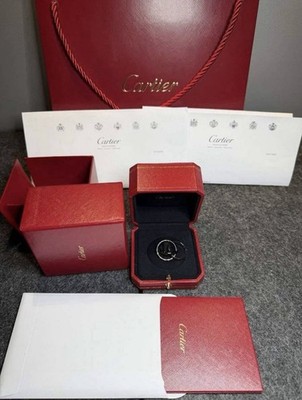 CARTIER Trinity Ring 750er Weißgold/ Ker. Zertifikat, Gr 56