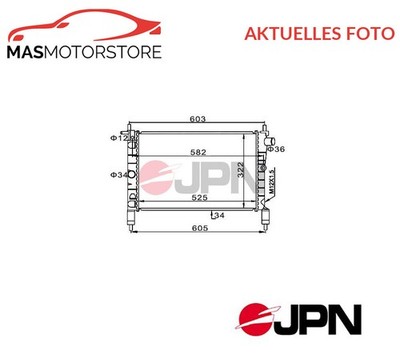 KÜHLER WASSERKÜHLER MOTORKÜHLER JPN 60C9030-JPN P FÜR VAUXHALL ASTRA III