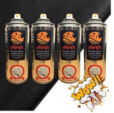 4 x Monster Leather Paint Spray 400ml – Flexible Vinyl Upholstery Paint Set