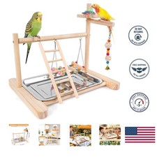Bird Playground Birdcage Playstand Pet Bird Perch Platform Stand Parrot Play