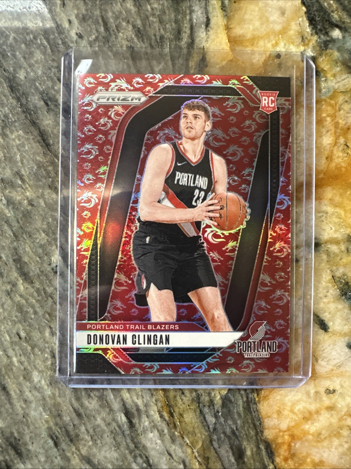 DONOVAN CLINGAN 2024-25 PANINI PRIZM ROOKIE DRAGON YEAR #221 RC /88