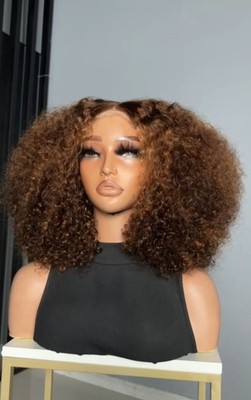 5x5 Transparent Lace, 100% Vietnamese Human Hair,  SDD Wet & Curly Wig
