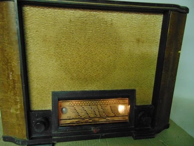 RARE: ANCIEN POSTE RADIO TSF PHILIPS 60 A EN BOIS POSTE A LAMPES MADE IN FRANCE - Photo 1/4