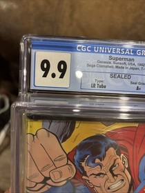 Superman Sega Genesis Graded 9.9 Sealed CGC Not Wata RARE 1992