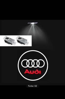 2x Autotür Willkommens licht Für Audi A1 A3 8P 8V A4 A5 A6 A7 A8 Q3 Q5 Q7 Q8  