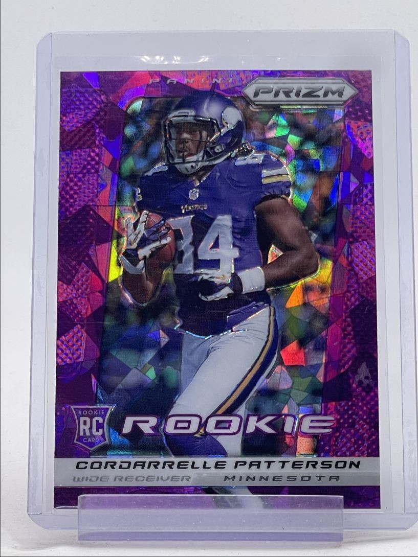CORDARRELLE PATTERSON 2013 PANINI PRIZM ROOKIE PURPLE ICE RC /40 Q2956