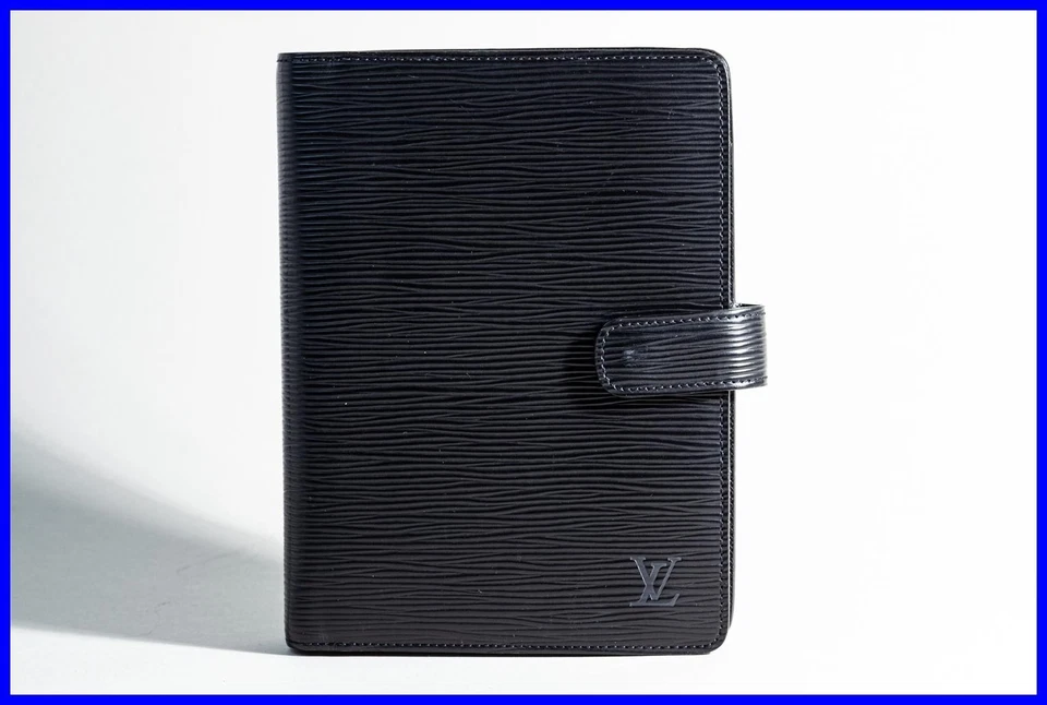 LOUIS VUITTON Agenda MM Organizer 6 Loch aus Epi Leder in Schwarz