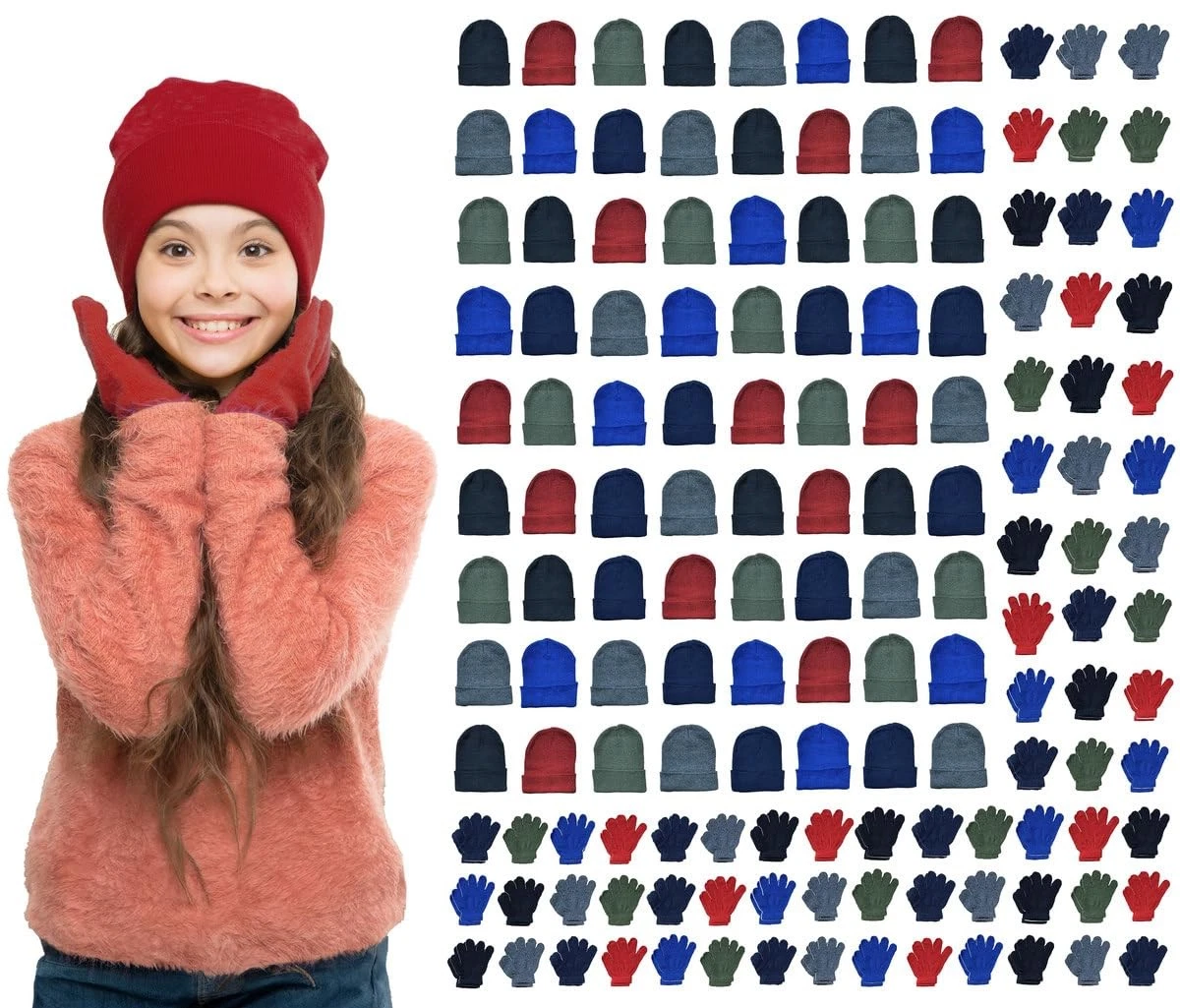 144 Pack Yacht & Smith Wholesale Kids Beanie and Glove Kit Sets
Opens in a new window or tab