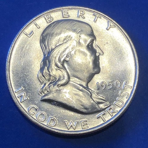 1950 D Franklin Half Dollar Superb Gem BU Stunning Uncirculated Gem