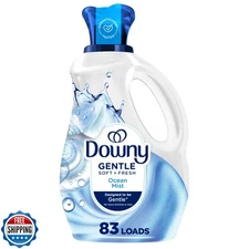 Downy Gentle Soft + Fresh Fabric Softener Liquid, Ocean Mist Scent, 56 FL OZ,