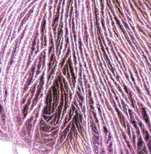 9/0 Charlotte 3Cut Czech PRECIOSA Lt Amethyst AB Glass Seed Beads-1Hank-10Strand