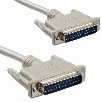Assmann 	 D-Sub Cable Assembly DB25 Beige, Individual (Round) 9.84' (3.00m) Plug