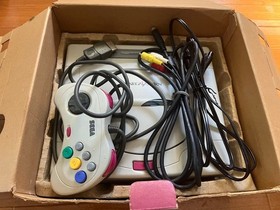 Sega Saturn Console Bundle with Controller, AV & Power Cables, 2 RAMs Used
