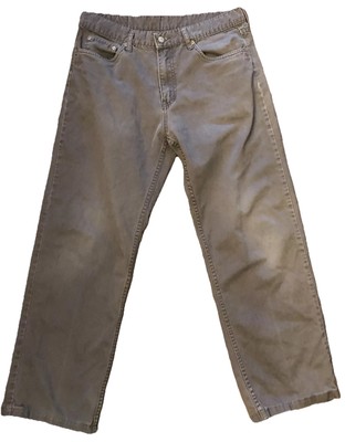 Paddock's Jeans Size 32 x 27 Gray Flat Front Pants 
