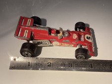 Coche de carreras de juguete fundido a presión vintage Hong Kong Ferrari 312 B2 modelo n.º 7502 Fórmula Uno