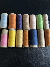 Empeco Mercerized Thread lot of 14 Spools Assorted Colors Vintage