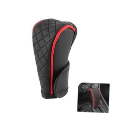 Car Gear Shift Cover, Leather Shifter Cover, Gear Shift Knob Cover for Red
