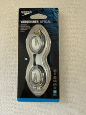 Speedo Vanquisher Racing Goggles With Corrective Lenses -8.00 One Size Clear