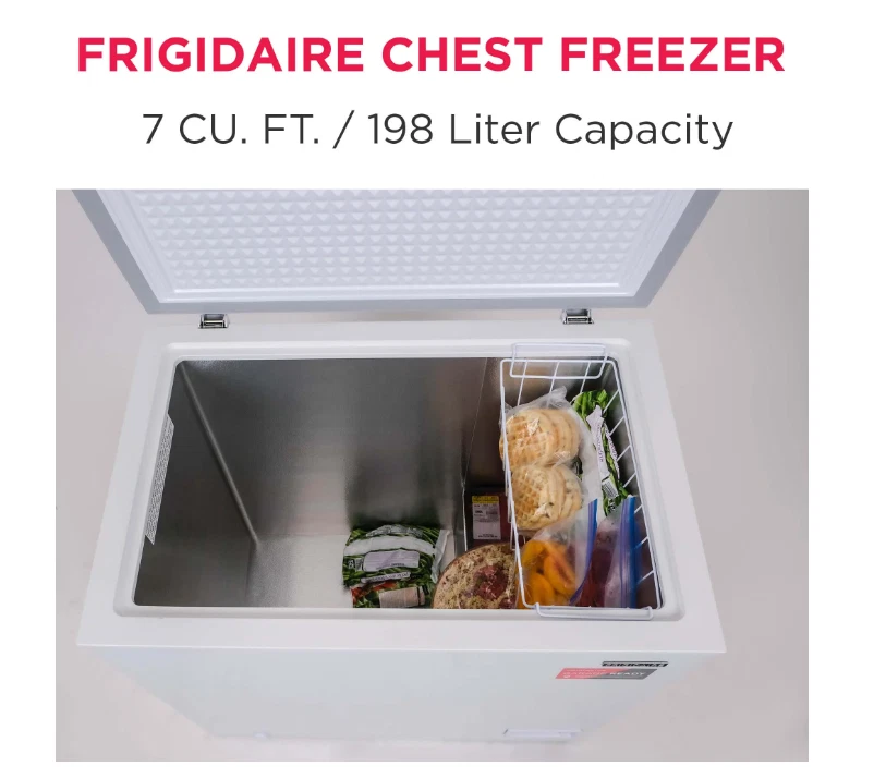 [OFERTA] Frigidaire 7,0 Cu. ft. Congelador de pecho, EFRF7003, blanco - ¡de EE. UU.!! Foto 3 de 4