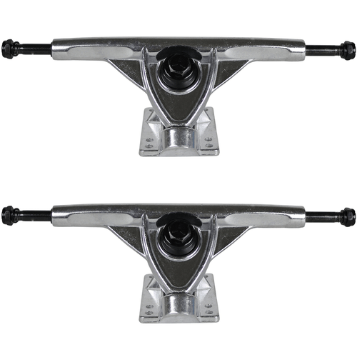 Longboard 181mm Reverse Kingpin Silver Trucks 70mm Pink Wheels with Bearings & H - Bild 2 von 4